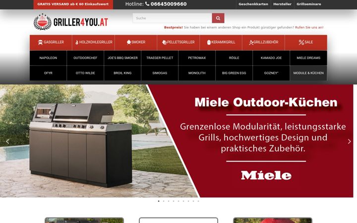 Screenshot of griller4you.at