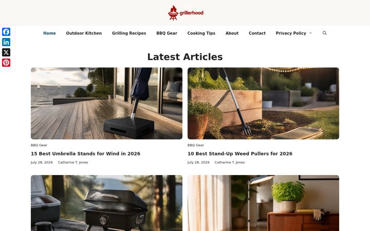 Screenshot of grillerhood.com