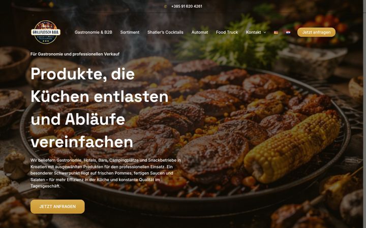 Screenshot of grillfleisch.eu