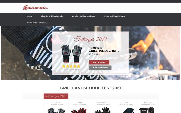 Screenshot of grillhandschuhe-test.de