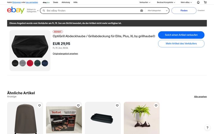 Screenshot of grillhaube.de