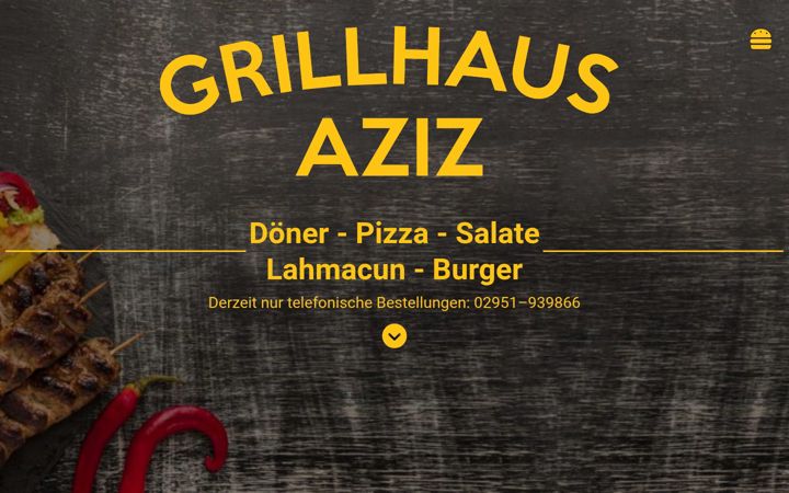 Screenshot of grillhaus-aziz.de