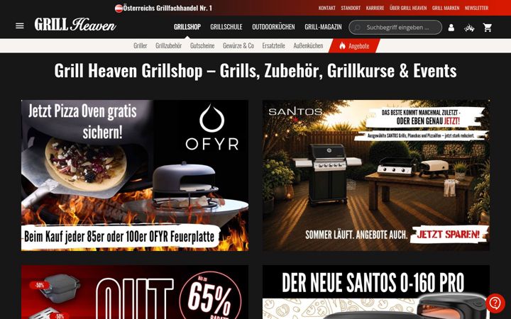 Screenshot of grillheaven.at