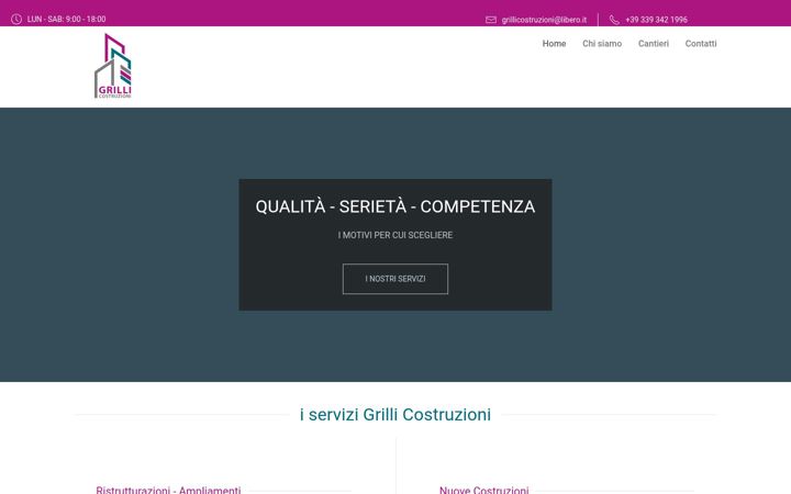 Screenshot of grillicostruzioni.com