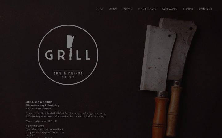 Screenshot of grilljonkoping.se