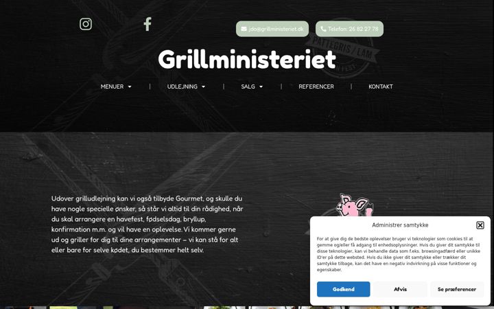 Screenshot of grillministeriet.dk