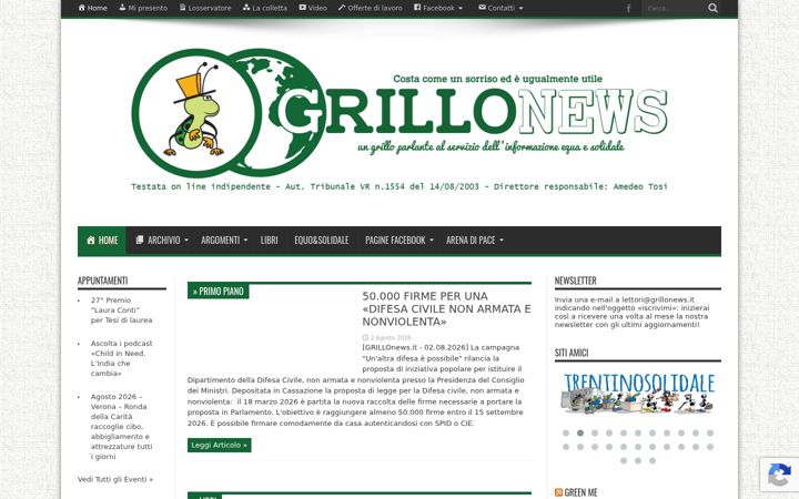 Screenshot of grillonews.it
