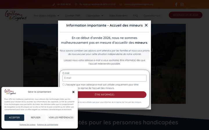 Screenshot of grillonsetcigales.org
