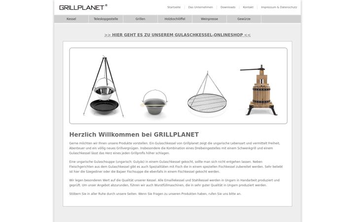 Screenshot of grillplanet.de