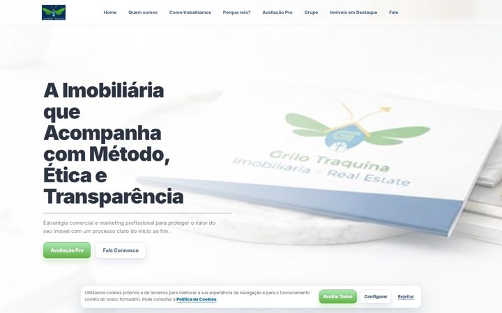 Screenshot of grilotraquina.pt