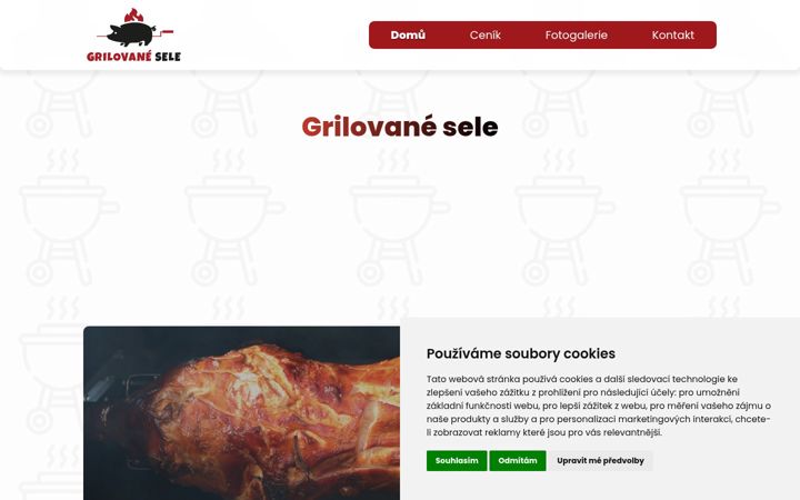 Screenshot of grilovanesele.cz