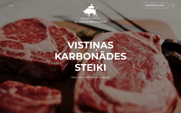 Screenshot of grilrestorans.lv