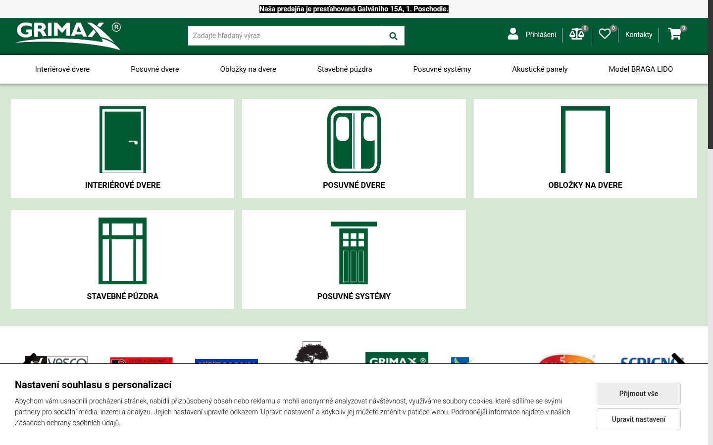 Sutikimo reklamjuostės, rodytos prieš bet kokią sąveiką, ekrano kopija