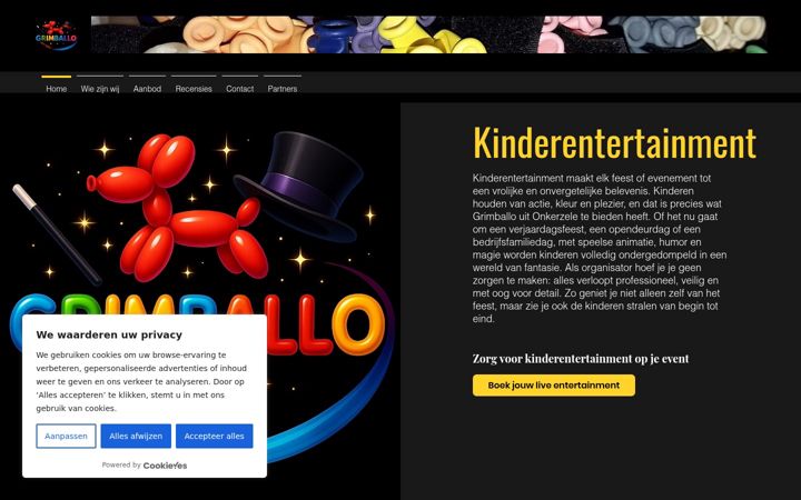 Screenshot of grimballo.com