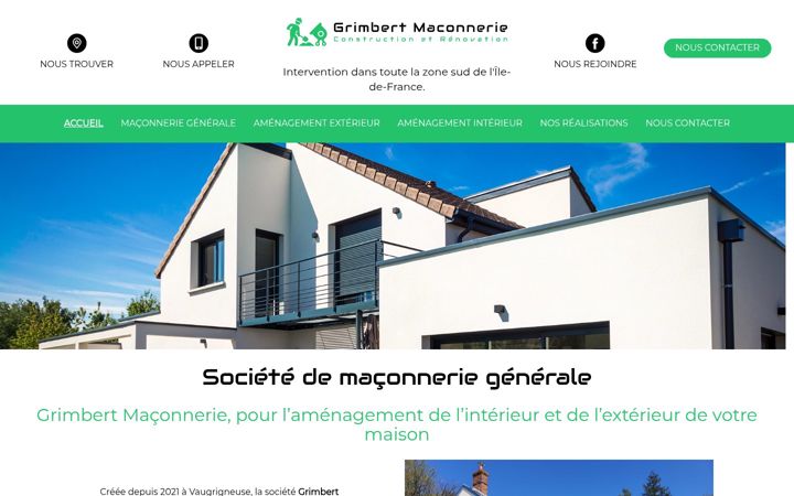 Screenshot of grimbert-maconnerie.fr
