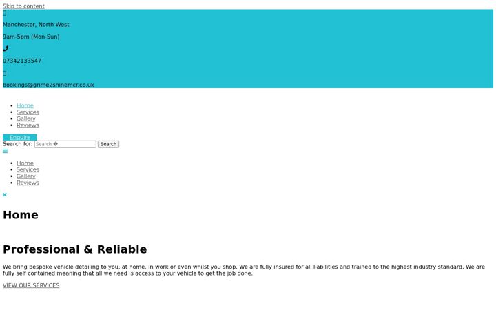 Screenshot of grime2shinemcr.co.uk