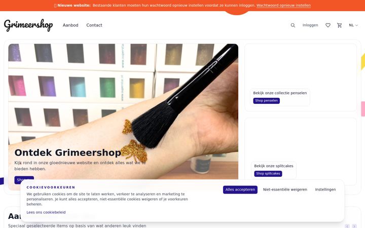 Screenshot of grimeershop.be