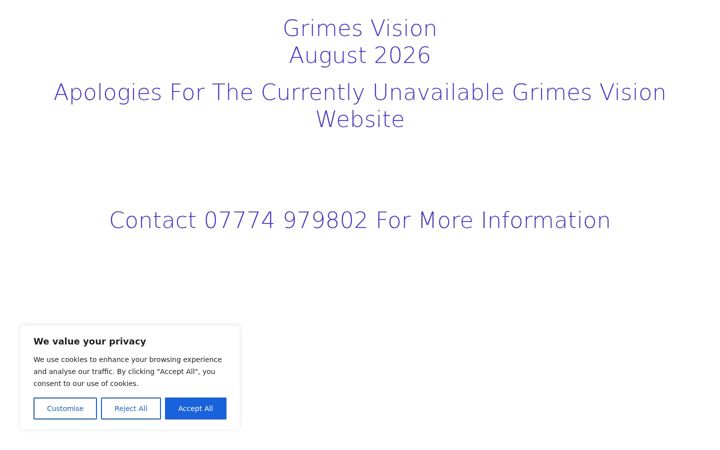 Screenshot of grimesvision.co.uk