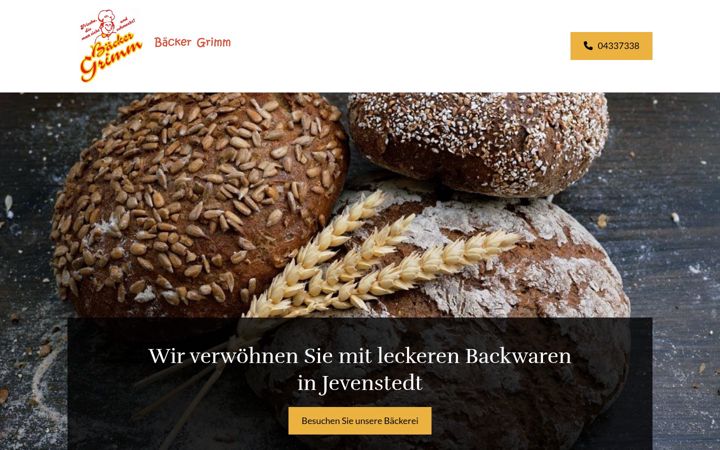 Screenshot of grimm-baeckerei.de