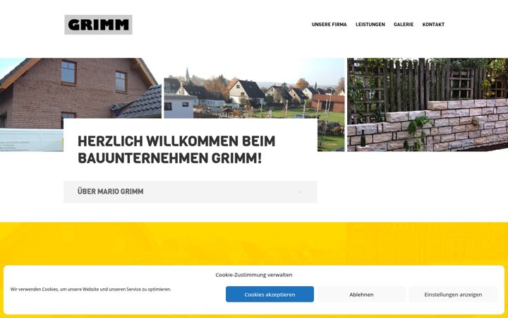Screenshot of grimm-bau.com