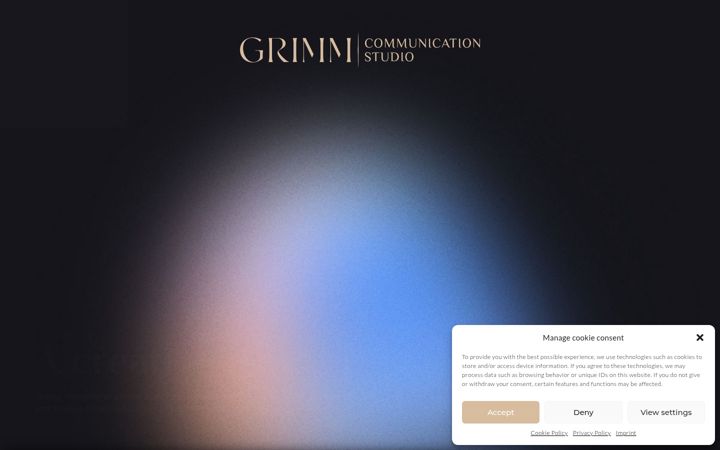 Screenshot of grimm-communicationstudio.com