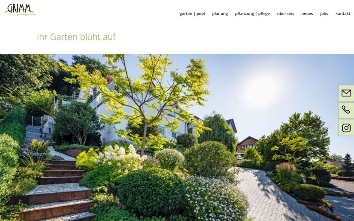 Screenshot of grimm-garten.ch