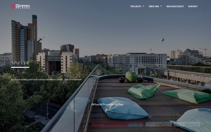 Screenshot of grimm-holding.de