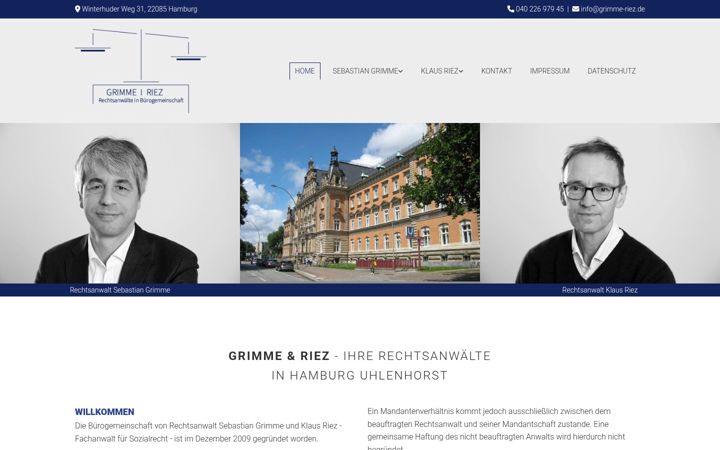 Screenshot of grimme-riez.de