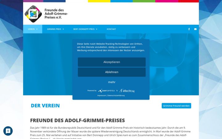 Screenshot of grimmefreunde.de