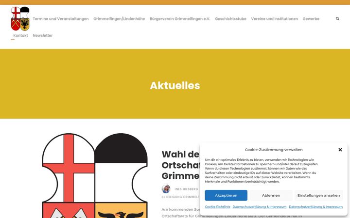 Screenshot of grimmelfingen.info