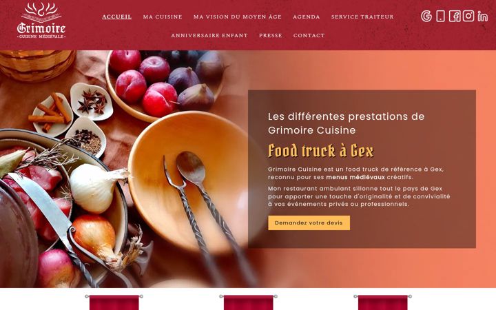 Screenshot of grimoire-cuisine.fr