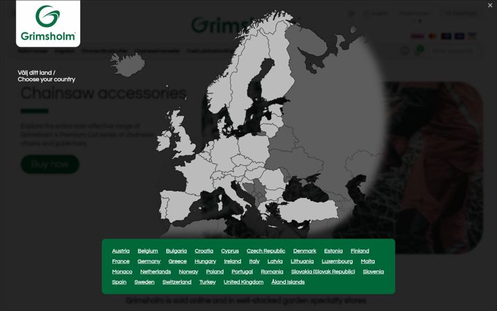 Screenshot of grimsholm.com