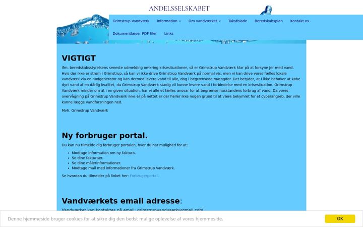 Screenshot of grimstrupvandvaerk.dk
