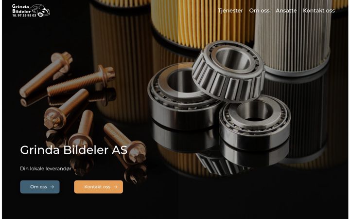 Screenshot of grindabildeler.no