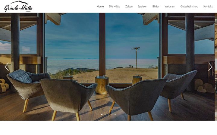 Screenshot of grindehuette.de