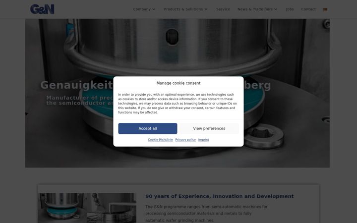 Screenshot of grinders.de
