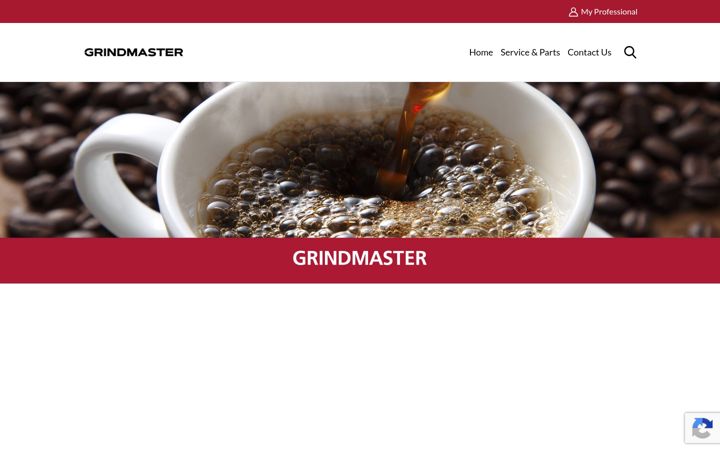 Captura de ecrã de grindmaster.com