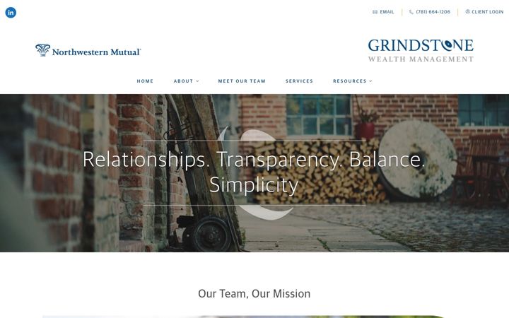 Captura de ecrã de grindstonewealth.nm.com