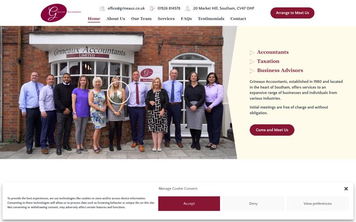 Screenshot of grineaux.co.uk