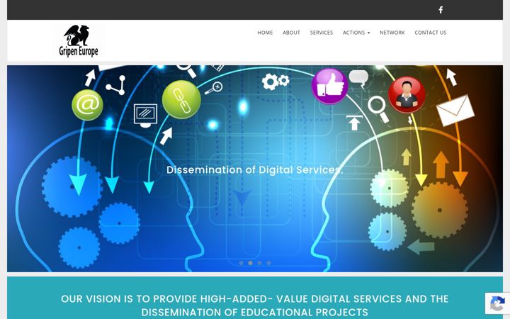 Screenshot of gripeneurope.eu