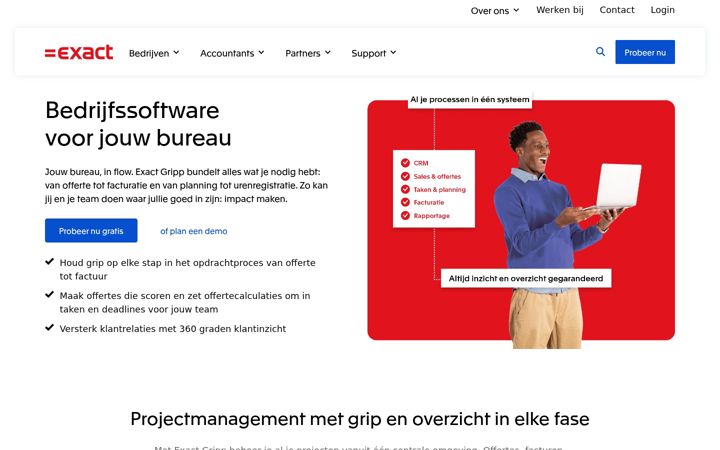 Screenshot of gripp.com