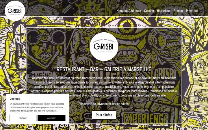 Skjermbilde av grisbi-marseille.com