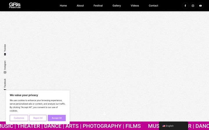 Screenshot of grisfestival.com
