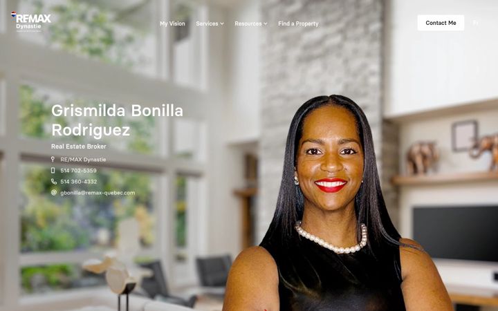 Screenshot of grismildabonilla.com