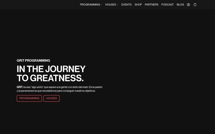 Screenshot of grit-programming.com