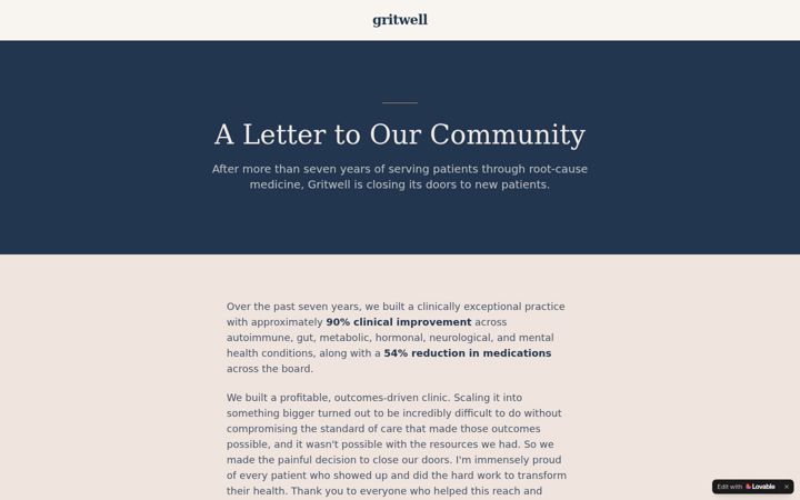 Screenshot of grit-well.com