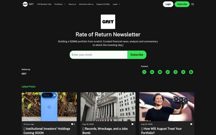 Screenshot of gritcap.io