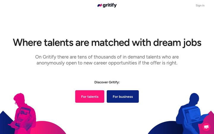 Screenshot of gritify.io