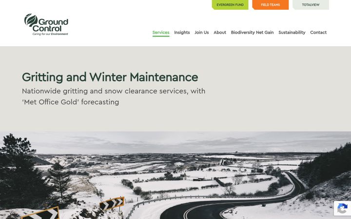 Screenshot of gritting.co.uk