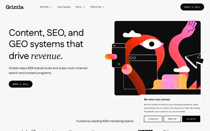 Screenshot of grizzle.io